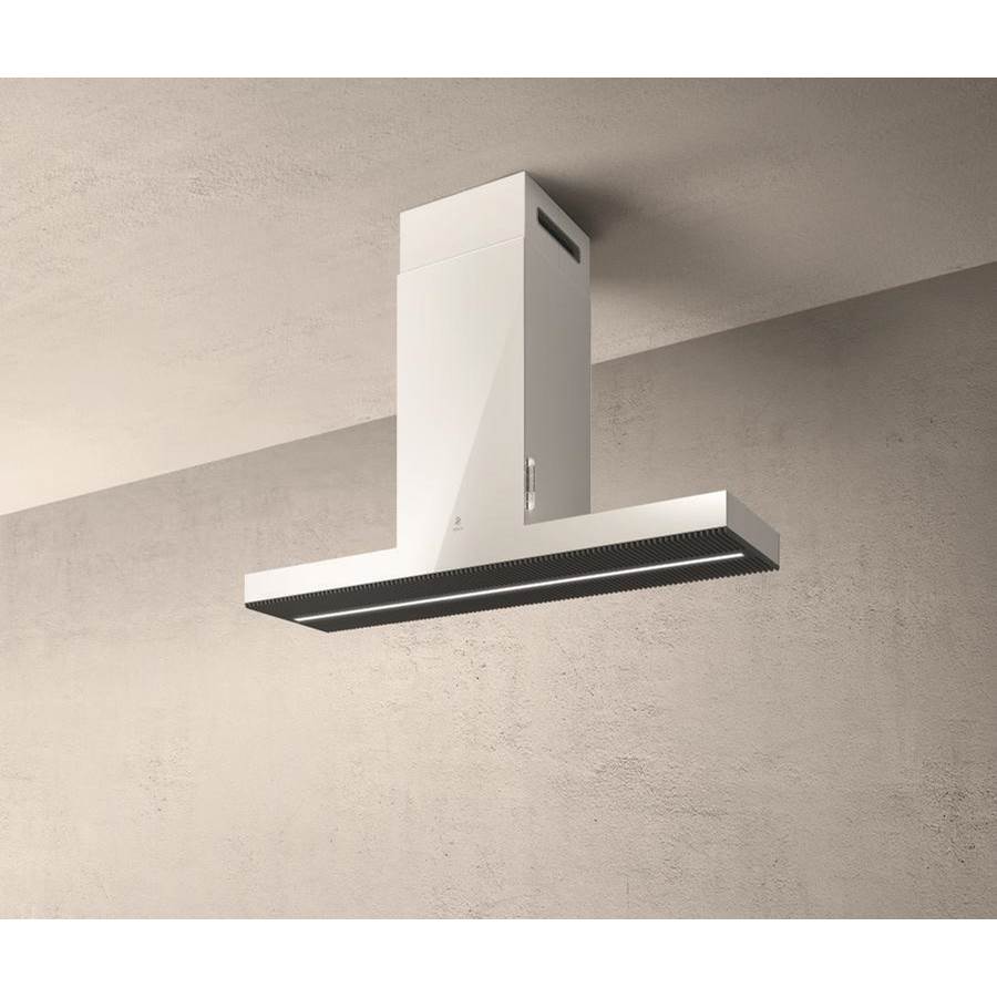 Elica - Haiku Island Island Range Hood - White Krion