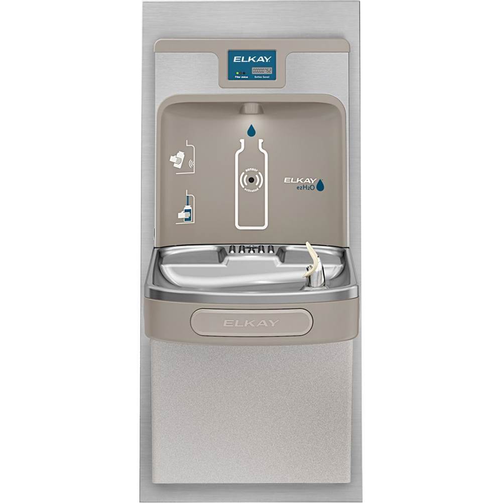 Stainless Steel Back Panel for Single EZ Bottle Filling Station