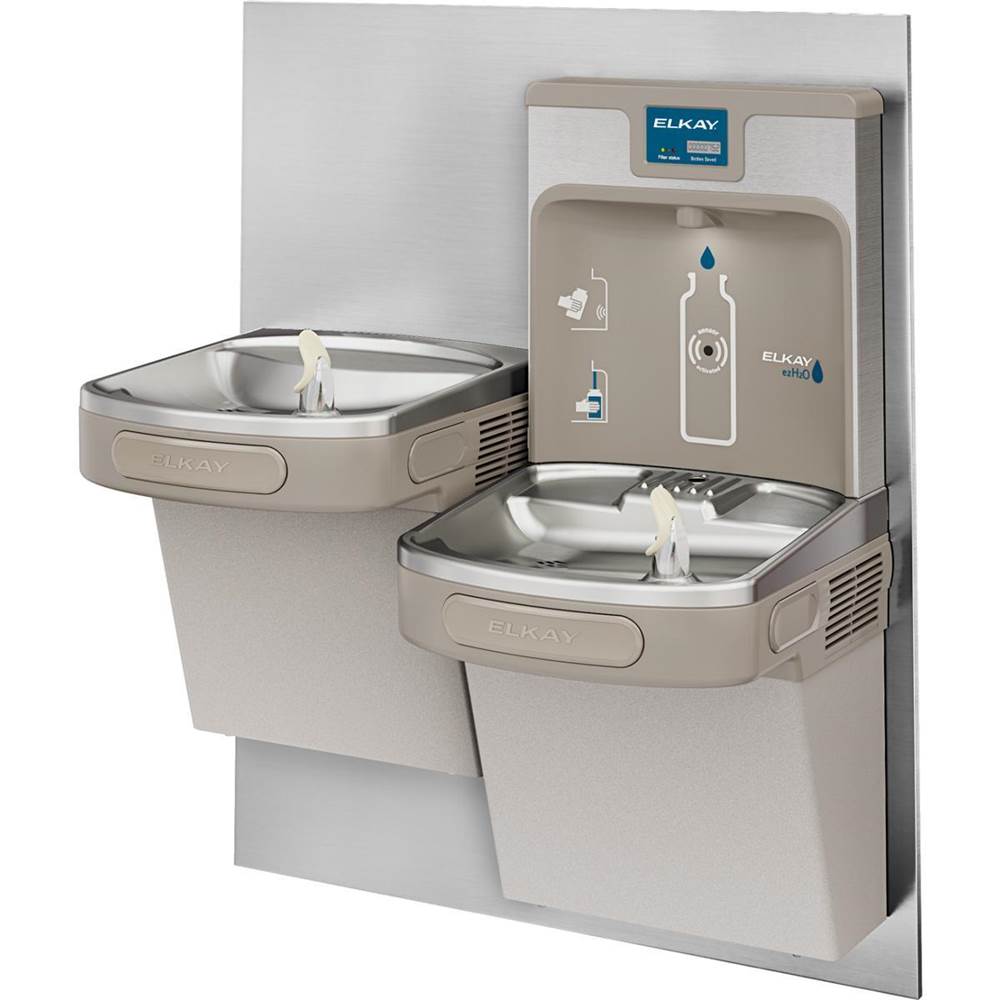 Stainless Steel Back Panel for Bi-Level EZ Bottle Filling Station