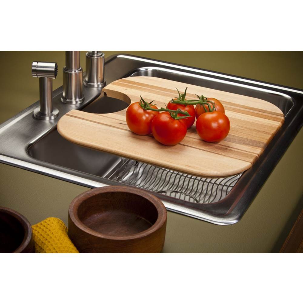 Hardwood 15'' x 16-3/4'' x 3/4'' Cutting Board