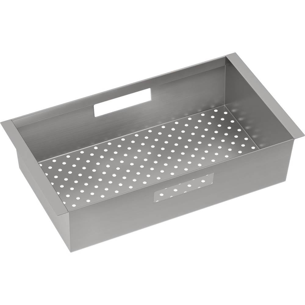 Elkay - Circuit Chef Stainless Steel 17'' x 9-5/8'' x 4'' Colander - Lustrous Satin
