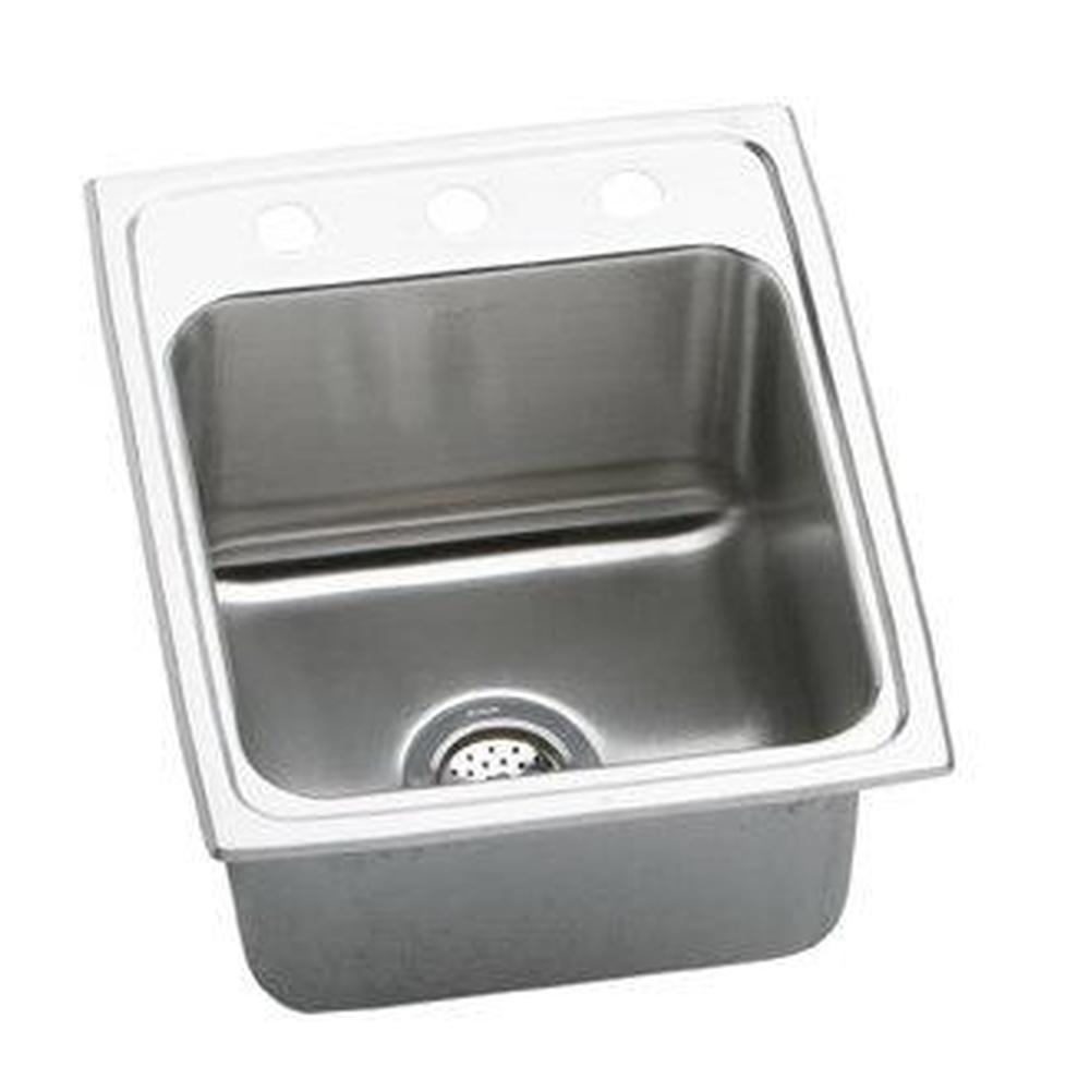 Elkay - 18 Gauge Stainless Steel 17'' x 22'' x 10.125'' Single Bowl Top Mount Kitchen Sink - Lustrous Satin