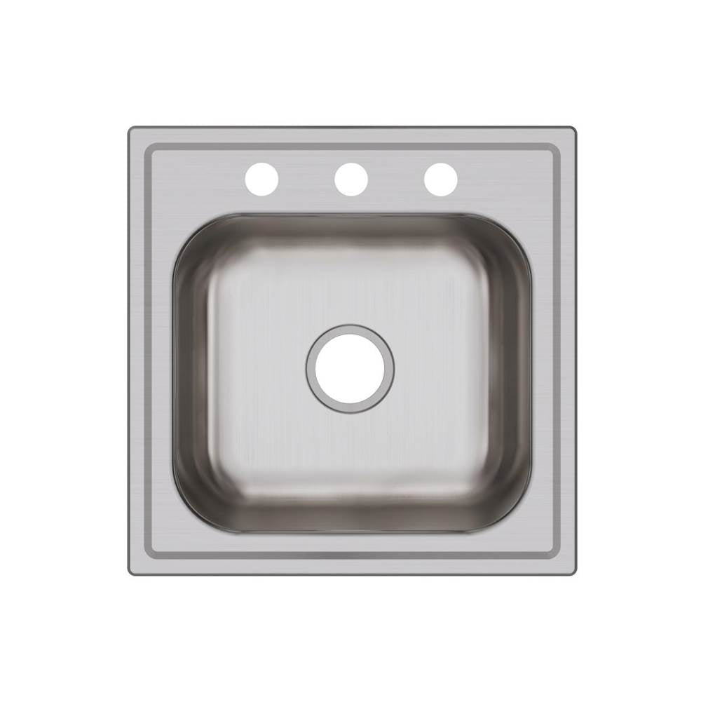 20 Gauge Stainless Steel 20'' x 20'' x 10.125'' Single Bowl Drop-in Laundry/Utility Sink