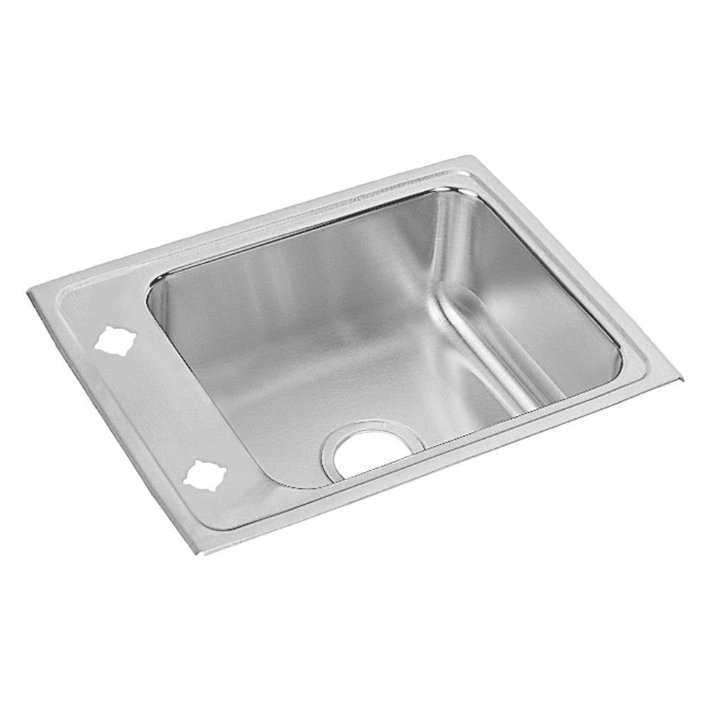 Elkay - 18 Gauge Stainless Steel 22'' x 17'' x 6'' Single Bowl Drop-in Sink - Lustrous Satin