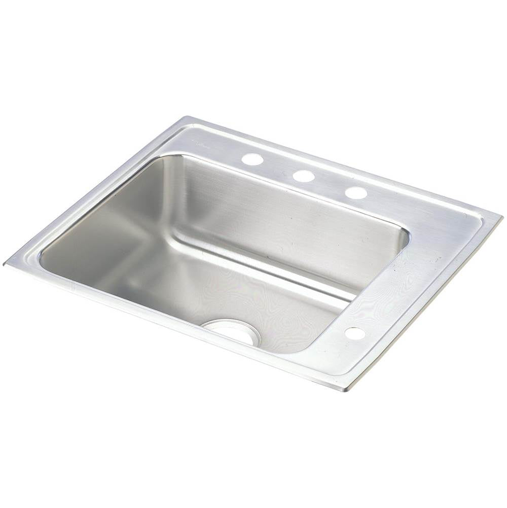 Elkay - 18 Gauge Stainless Steel 25'' x 22'' x 5'' Single Bowl Drop-in Sink - Lustrous Satin