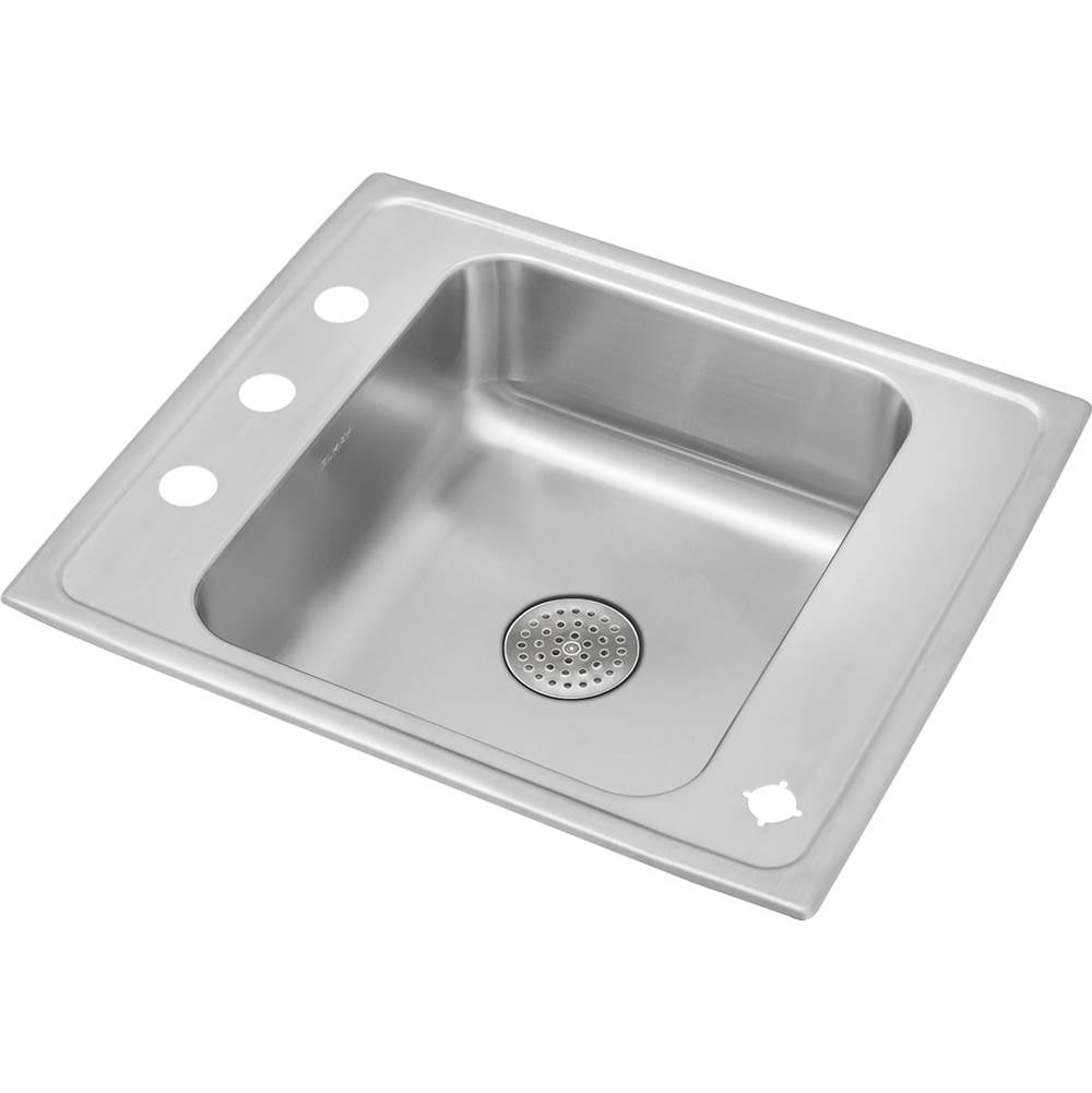 Elkay - 18 Gauge Stainless Steel 22'' x 19.5'' x 7.5'' Single Bowl Drop-in Sink - Lustrous Satin