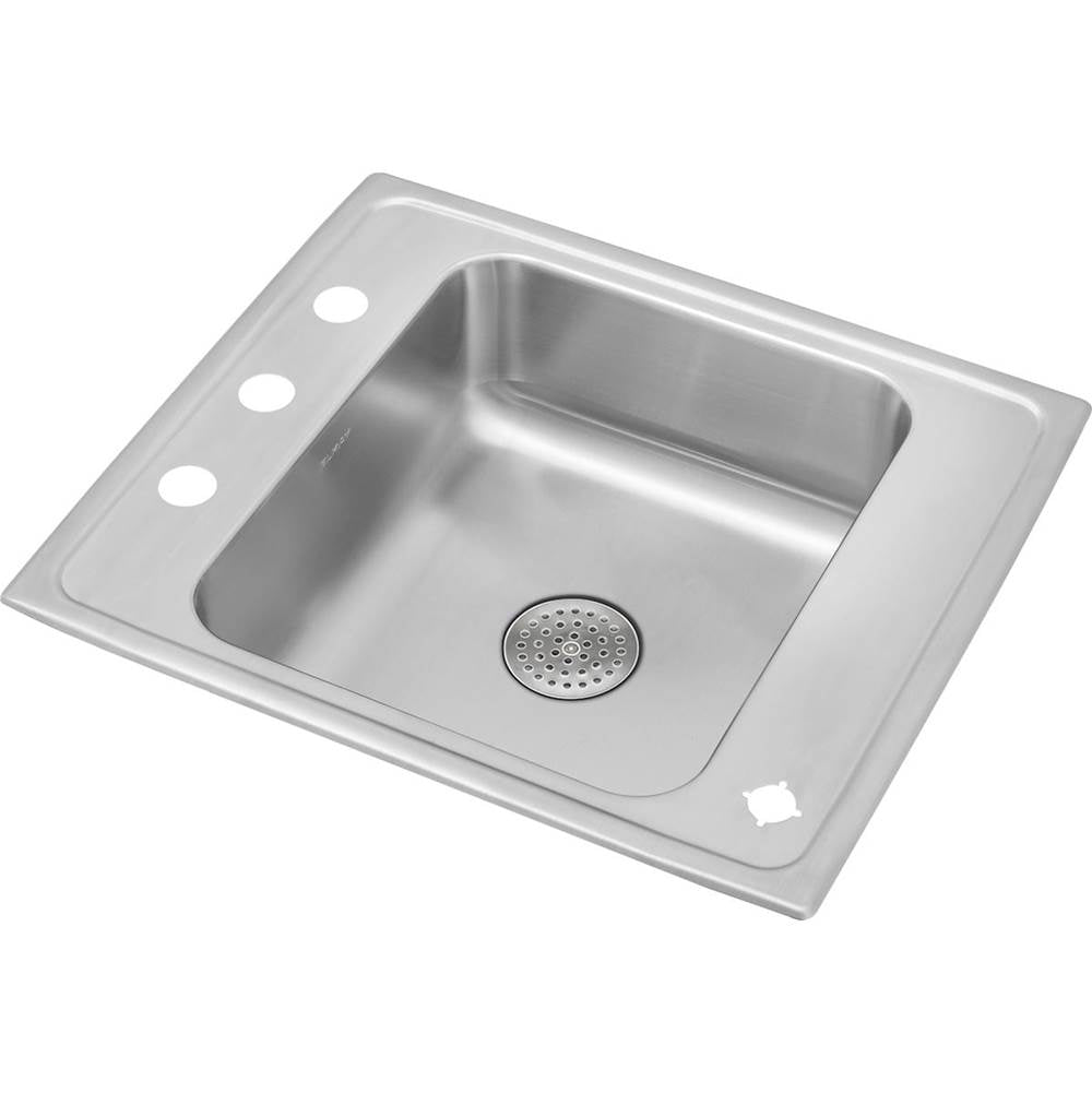 Elkay - 18 Gauge Stainless Steel 25'' x 22'' x 7.625'' Single Bowl Drop-in Sink - Lustrous Satin