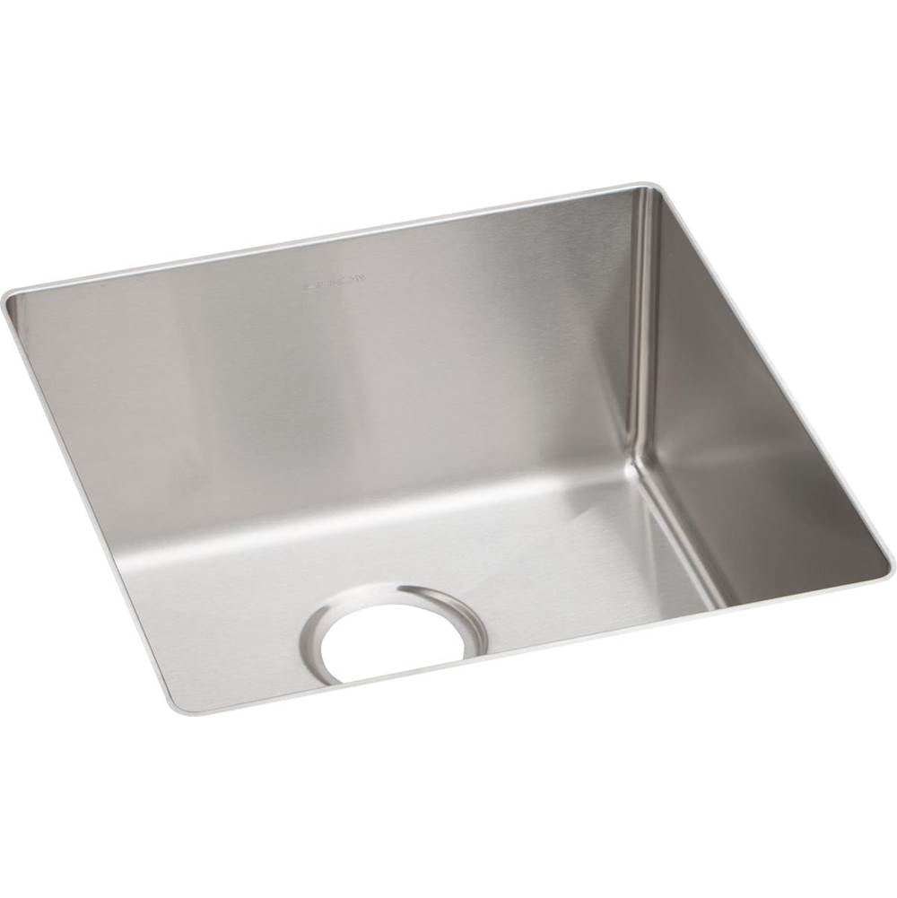Elkay - 18 Gauge Stainless Steel 18.5'' x 18.5'' x 9'' Single Bowl Undermount Kitchen Sink - Polished Satin