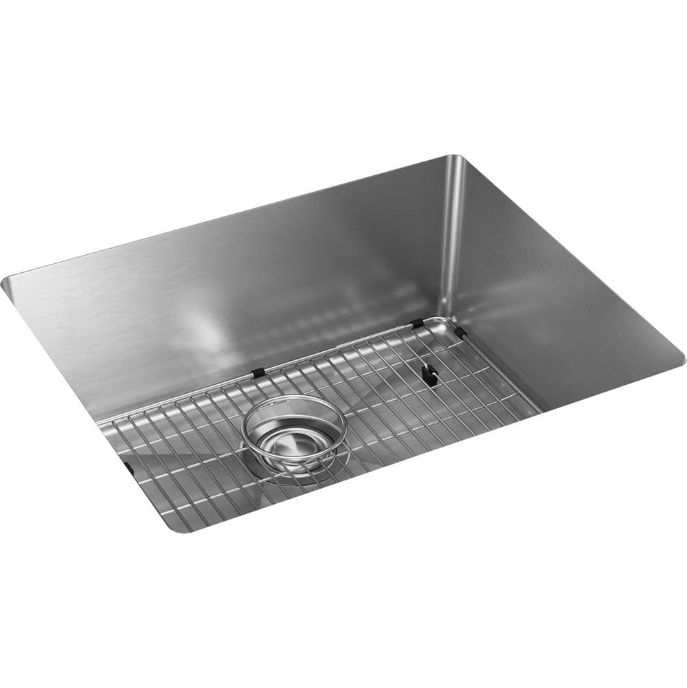 Elkay - 18 Gauge Stainless Steel 22.5'' x 18.5'' x 9'' Single Bowl Undermount Kit - Polished Satin