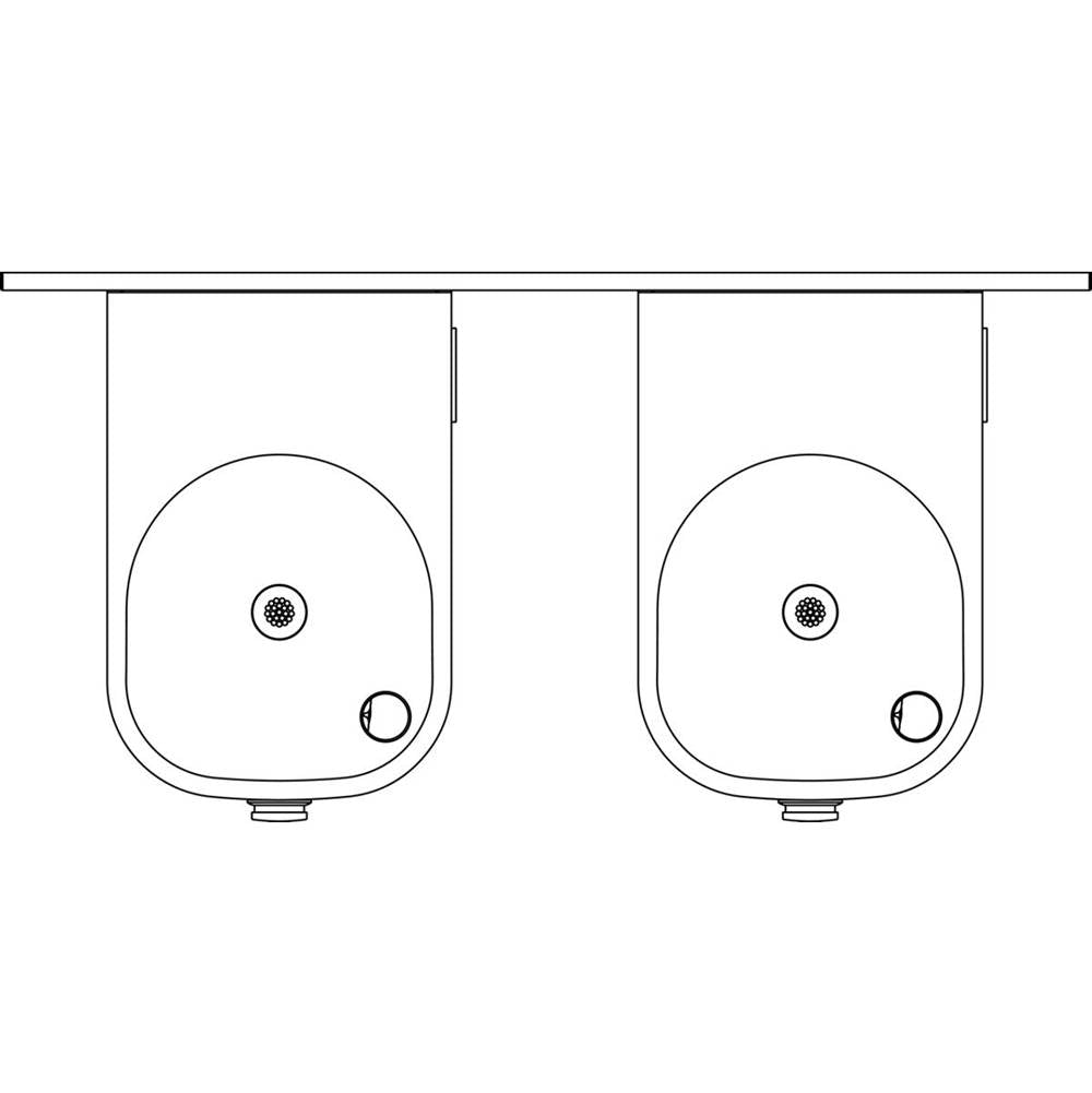 Soft Sides Heavy Duty Bi-Level Reverse Fountain, Non-Filtered Non-Refrigerated Stainless