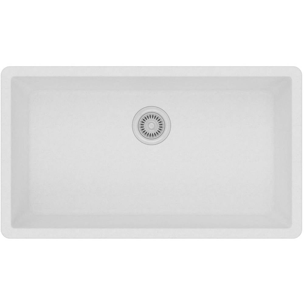 Quartz Classic 33'' x 18-7/16'' x 9-7/16'' Single Bowl Undermount Sink, Black