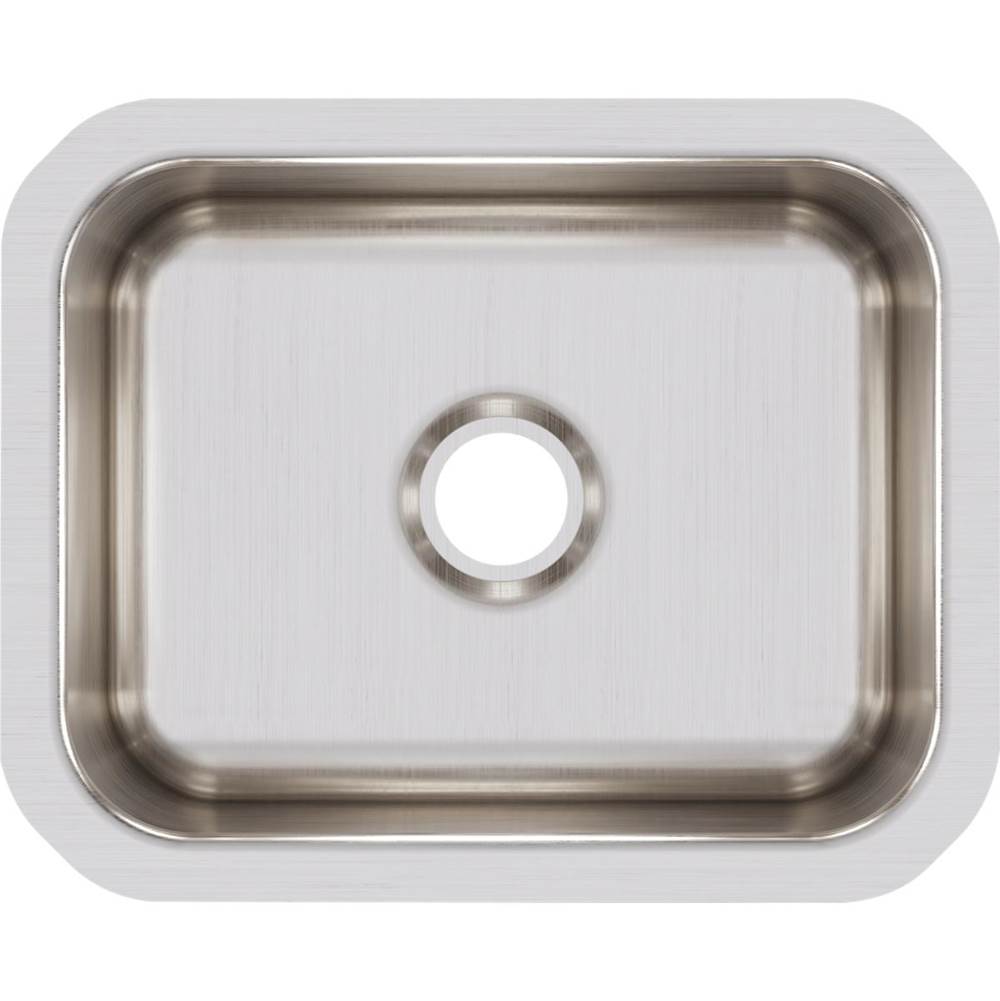 18 Gauge Stainless Steel 14.5'' x 11.75'' x 7'' Single Bowl Undermount Bar/Prep Sink