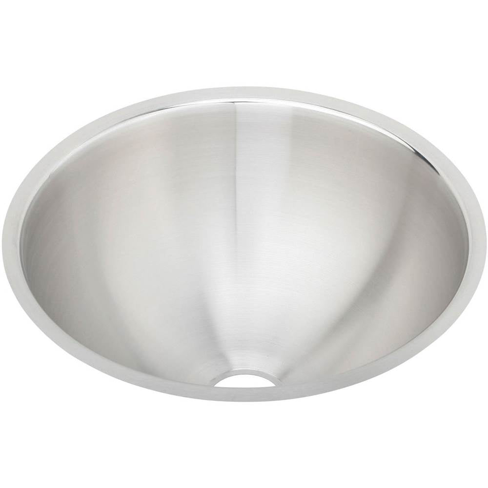 Elkay - 18 Gauge Stainless Steel 14.375'' x 14.375'' x 6'' Single Bowl Undermount Bathroom Sink - Lustrous Satin