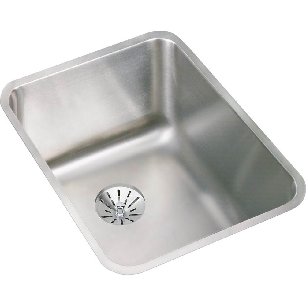 Elkay - 18 Gauge Stainless Steel 16.5'' x 20.5'' x 9.875'' Single Bowl Undermount Kitchen Sink Kit - Lustrous Satin