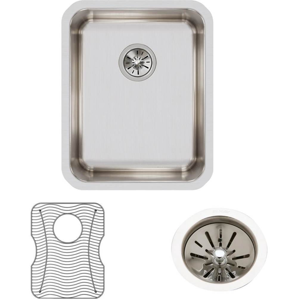 18 Gauge Stainless Steel 16.5'' x 20.5'' x 7.875'' Single Bowl Undermount Kitchen Sink Kit
