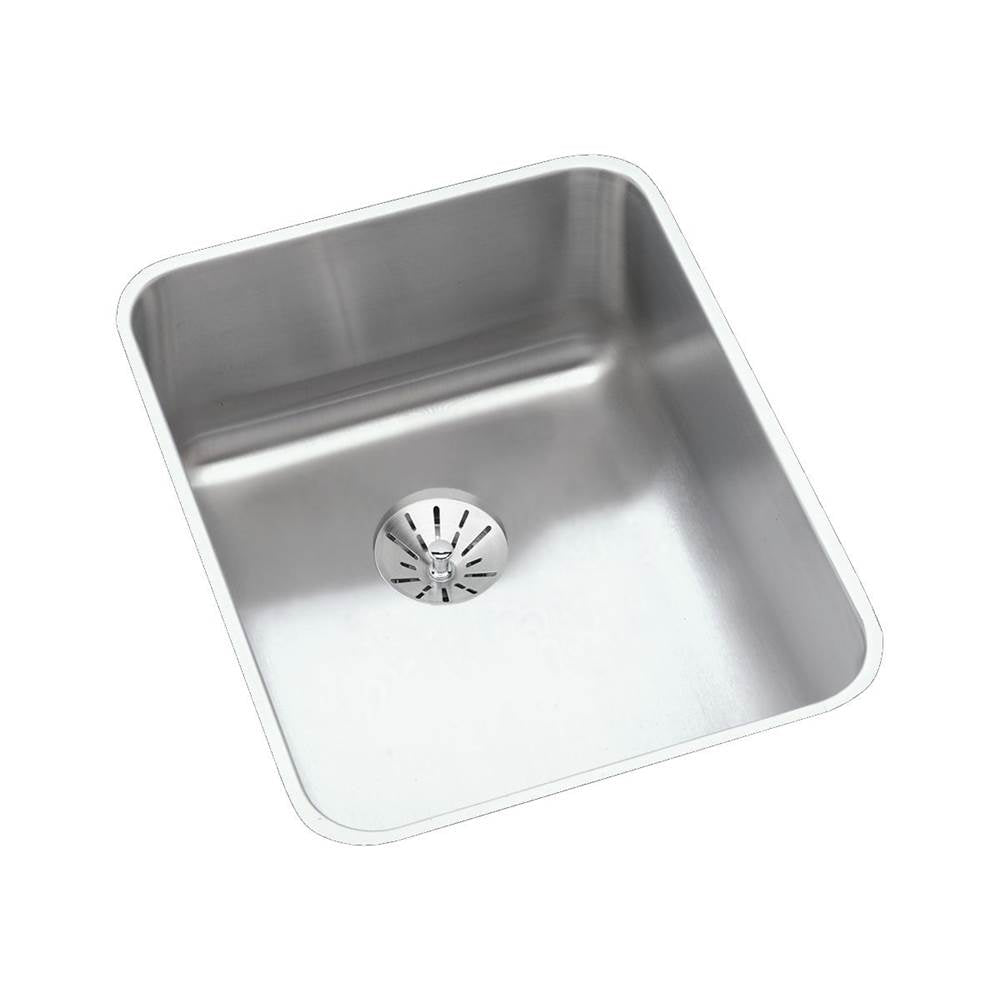 Elkay - 18 Gauge Stainless Steel 16.5'' x 20.5'' x 5.375'' Single Bowl Undermount Kitchen Sink Kit - Lustrous Satin
