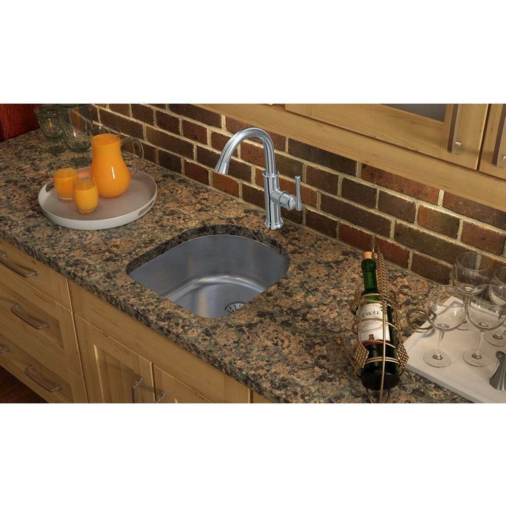 18 Gauge Stainless Steel 18.5'' x 20'' x 7.5'' Single Bowl Undermount Kitchen Sink Kit