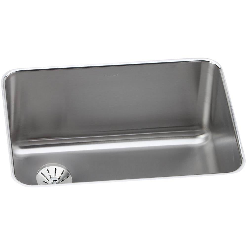 Elkay - 18 Gauge Stainless Steel 25.5'' x 19.25'' x 10'' Single Bowl Undermount Kitchen Sink Kit - Lustrous Satin