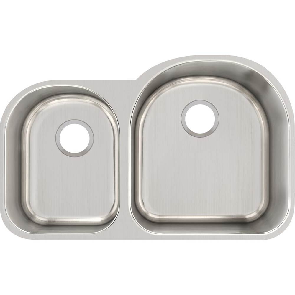18 Gauge Stainless Steel 31.25'' x 20'' x 10'' Double Bowl Undermount Kitchen Sink
