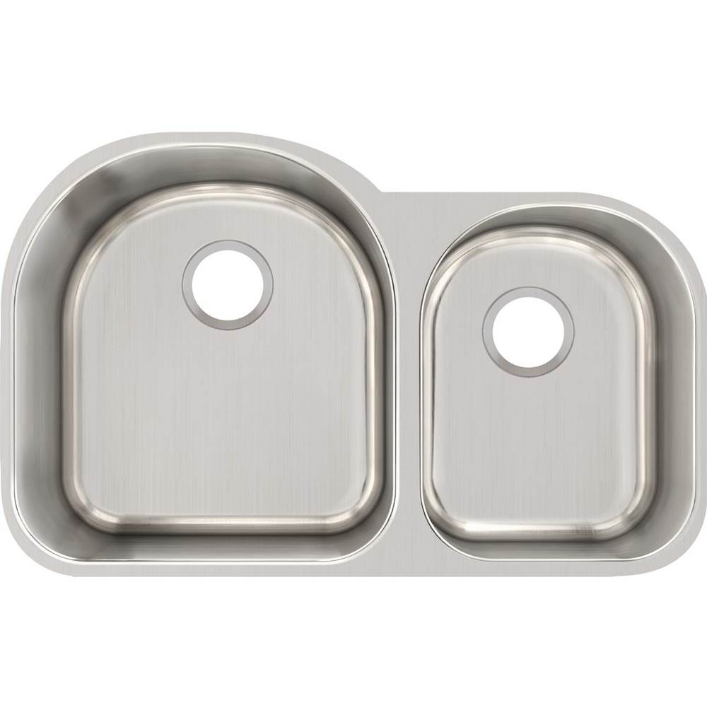 18 Gauge Stainless Steel 31.25'' x 20'' x 10'' Double Bowl Undermount Kitchen Sink