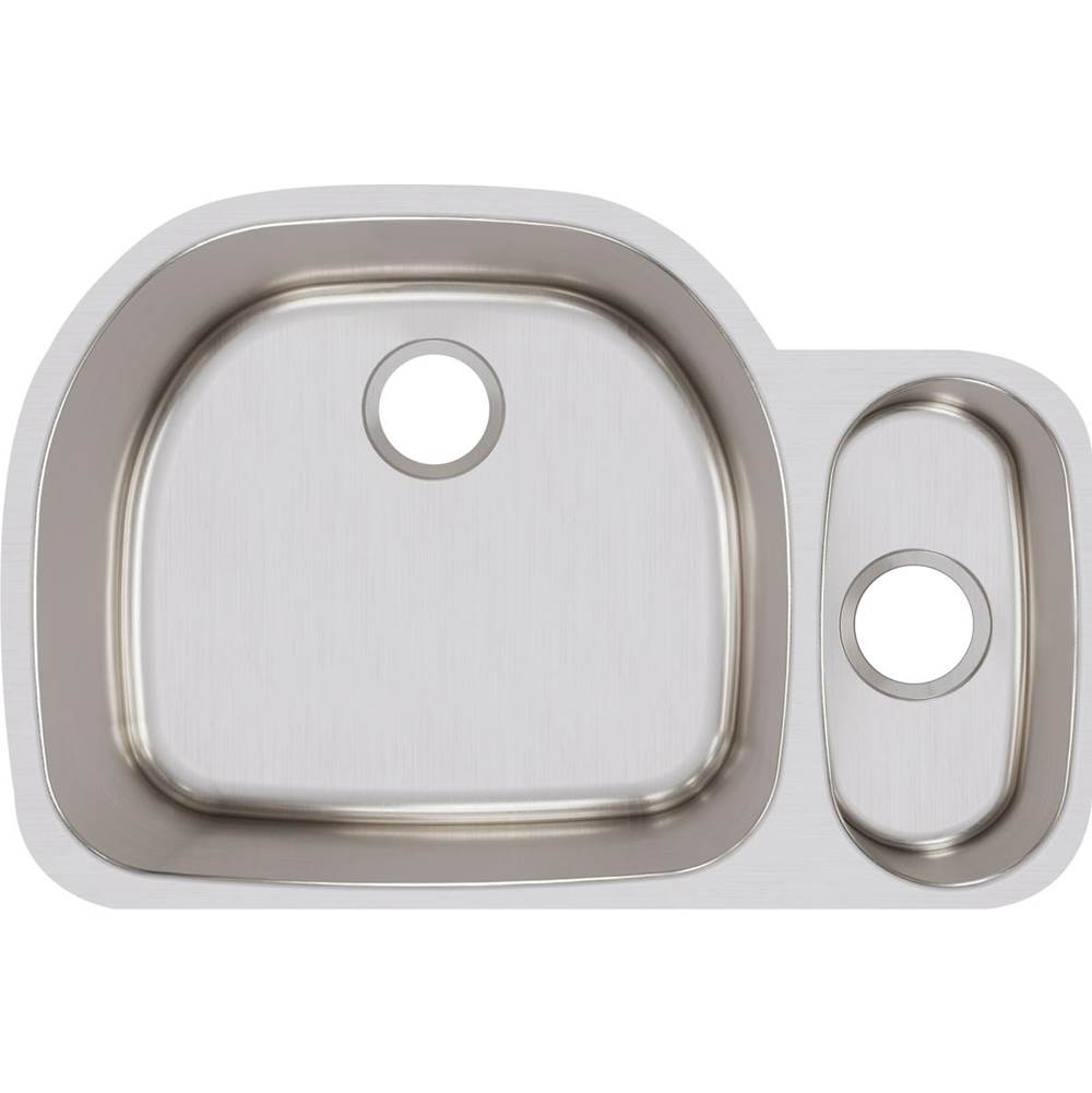 18 Gauge Stainless Steel 31.5'' x 21.125'' x 10'' Double Bowl Undermount Kitchen Sink