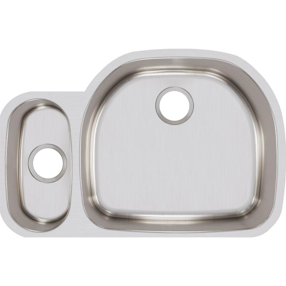 18 Gauge Stainless Steel 31.5'' x 21.125'' x 7.5'' Double Bowl Undermount Kitchen Sink