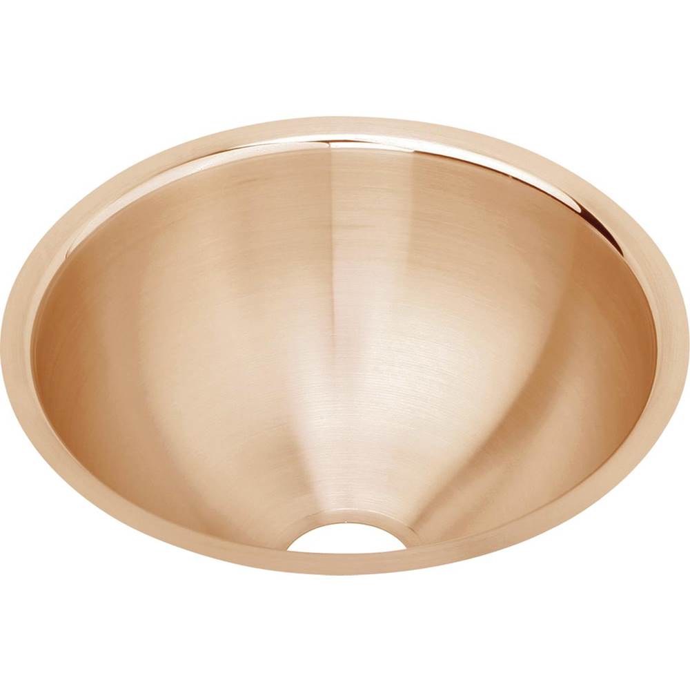 Elkay - 18 Gauge CuVerro antimicrobial copper 11.375'' x 11.375'' x 4.75'' Single Bowl Undermount Bathroom Sink - Lustrous Satin