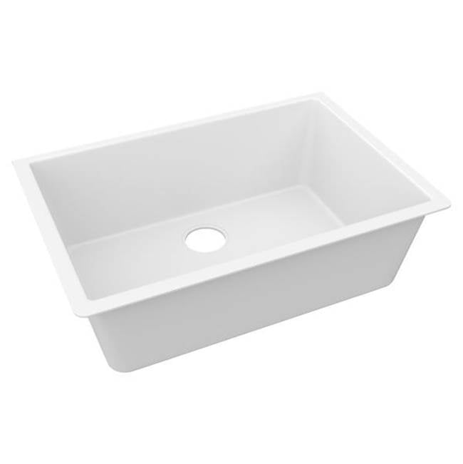 Elkay - Quartz Luxe 33'' x 18-7/16'' x 9-7/16'', Single Bowl Undermount Sink, Arctic Fox - Arctic Fox