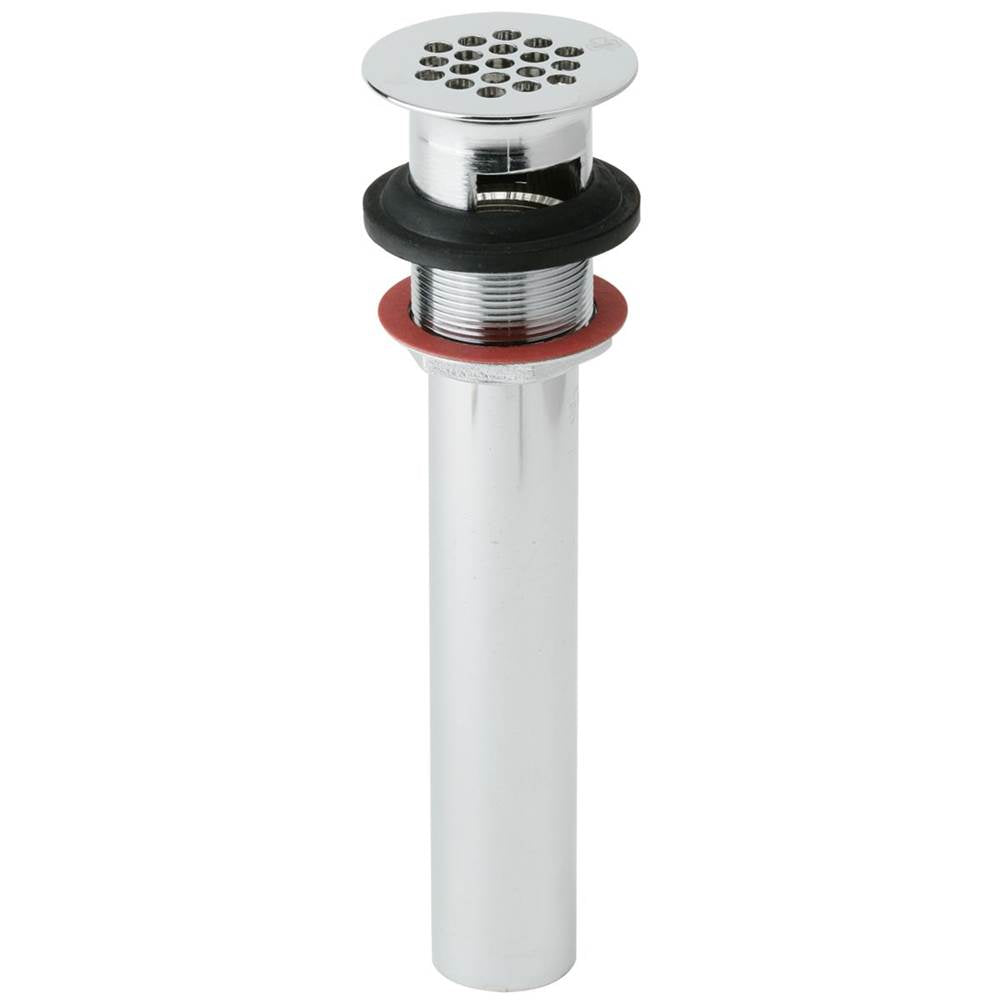 Elkay - 1-1/2'' Drain Fitting Chrome Plated Brass with Perforated Grid - Chrome