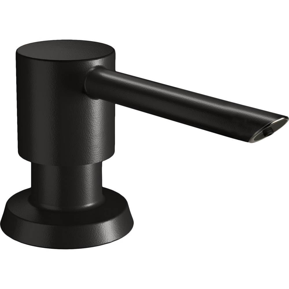 Elkay - 1.75'' x 3.9'' x 2.7'' Soap / Lotion Dispenser, Matte Black - Matte Black