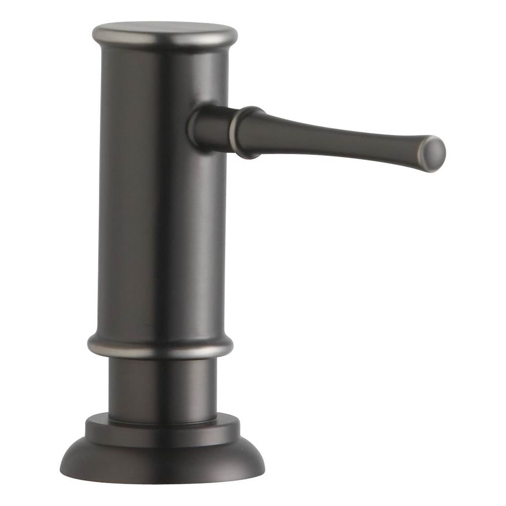 Elkay - 2-1/8'' x 5-1/16'' x 3-1/2'' Soap / Lotion Dispenser, Antique Steel (AS) - Antique Steel