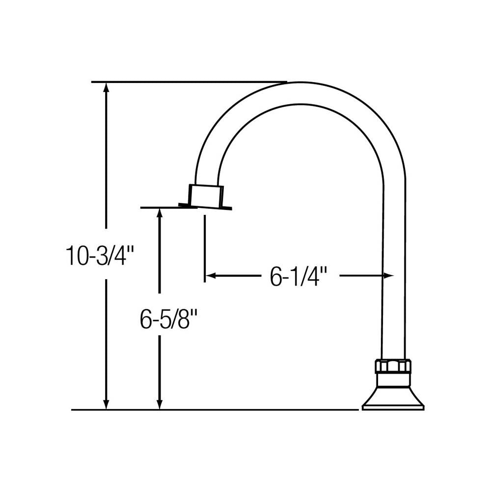 DECK MOUNT BASE W/ 7 IN GOOSENECK RIGID SPOUT