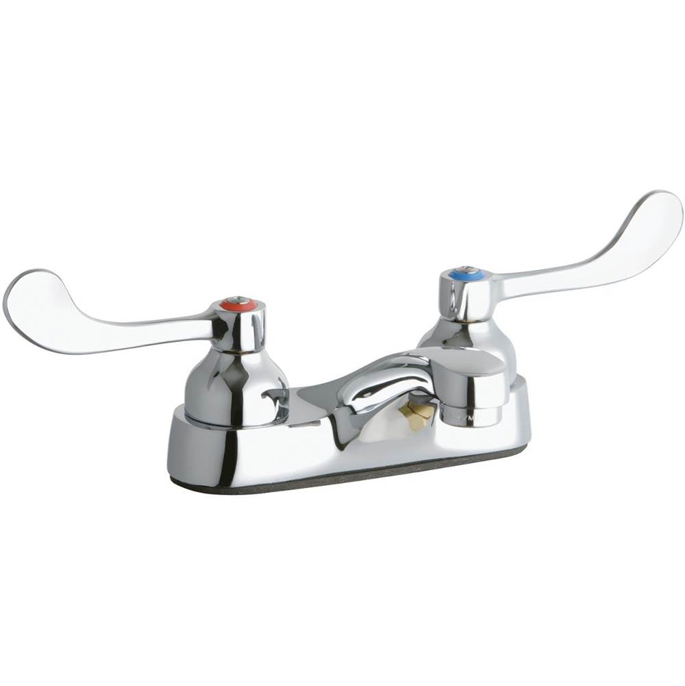 Elkay - DECK MNT 4IN CS, 1PC SPT, 1PC WRIST BLD HNDL, 4IN - Chrome
