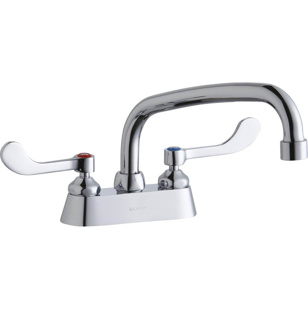 Elkay - DECK MNT 4IN, CS, AT 8IN SPT, 1PC WRIST BLD HNDL, 4IN - Chrome