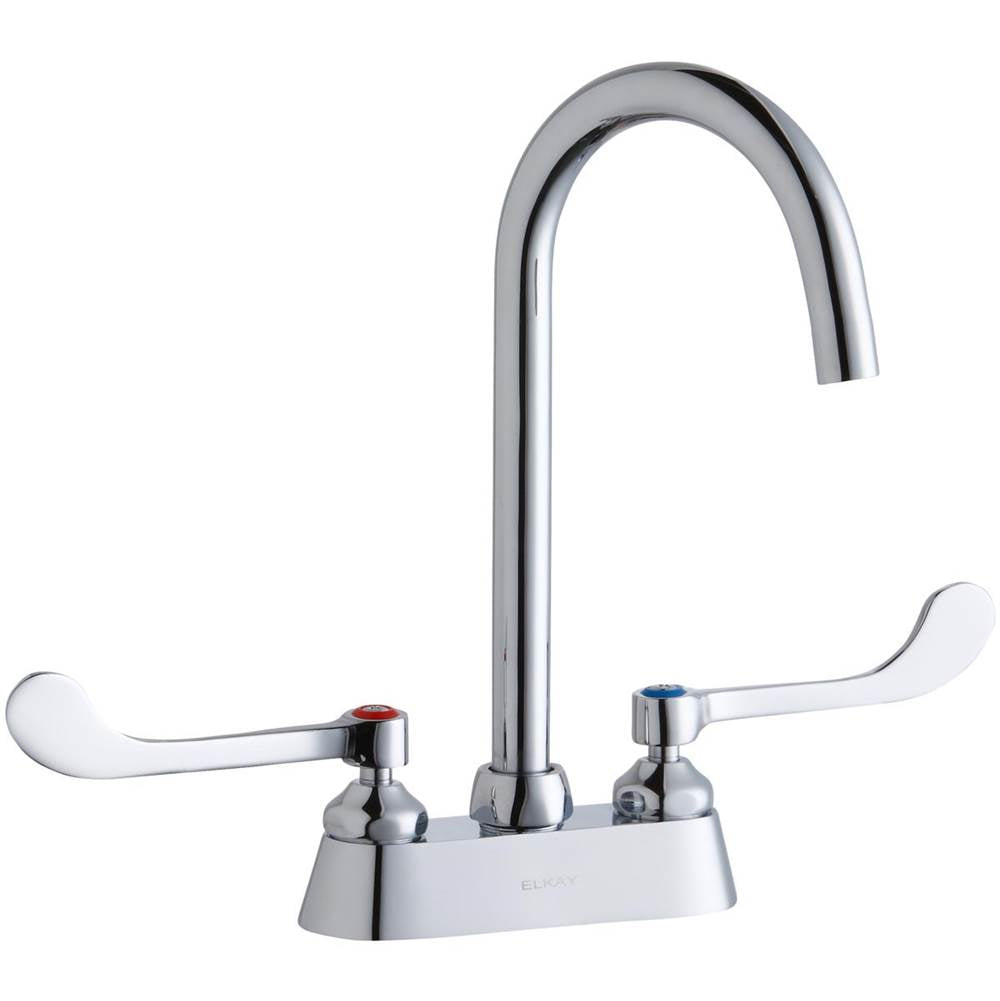 Elkay - DECK MNT 4IN, CS, GN 5IN SPT, 1PC WRIST BLD HNDL, 6IN - Chrome