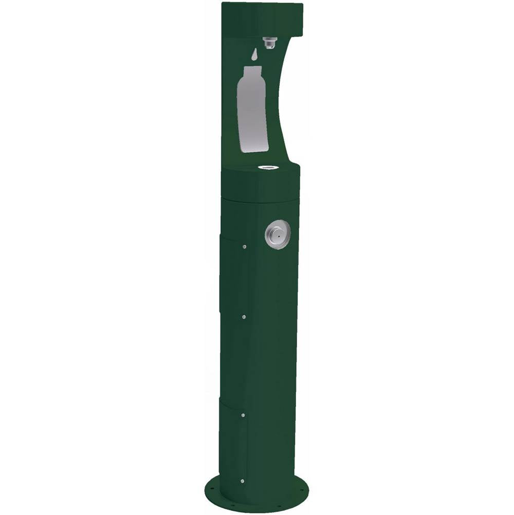 Elkay - Outdoor ezH2O Bottle Filling Station Pedestal, Non-Filtered Non-Refrigerated Evergreen - Evergreen