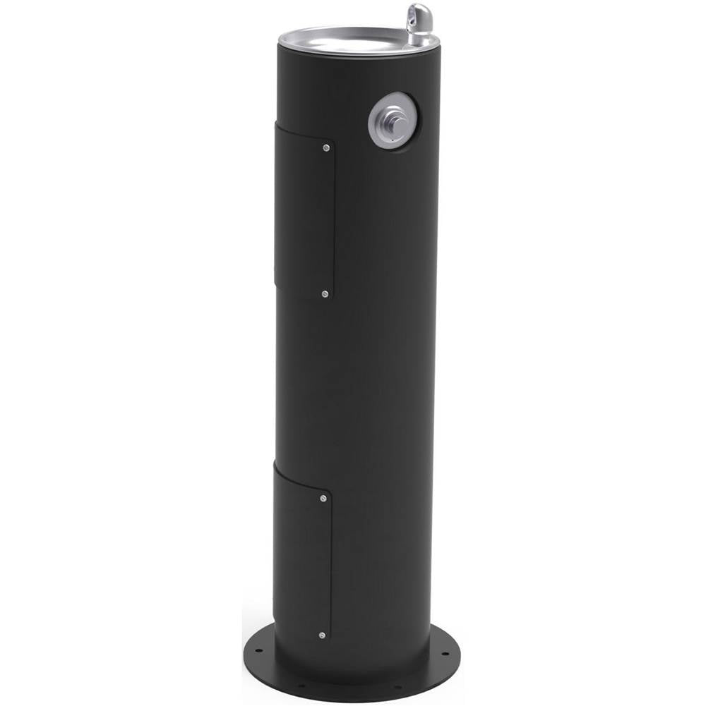 Elkay - Outdoor Fountain Pedestal Non-Filtered, Non-Refrigerated Freeze Resistant Black - Black