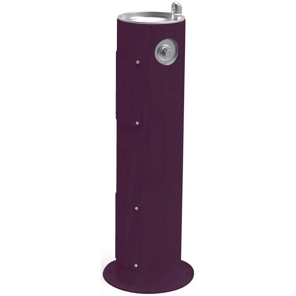 Elkay - Halsey Taylor Endura II Tubular Outdoor Fountain, Pedestal Non-Filtered Non-Refrigerated Freeze Resistant, Purple - Purple
