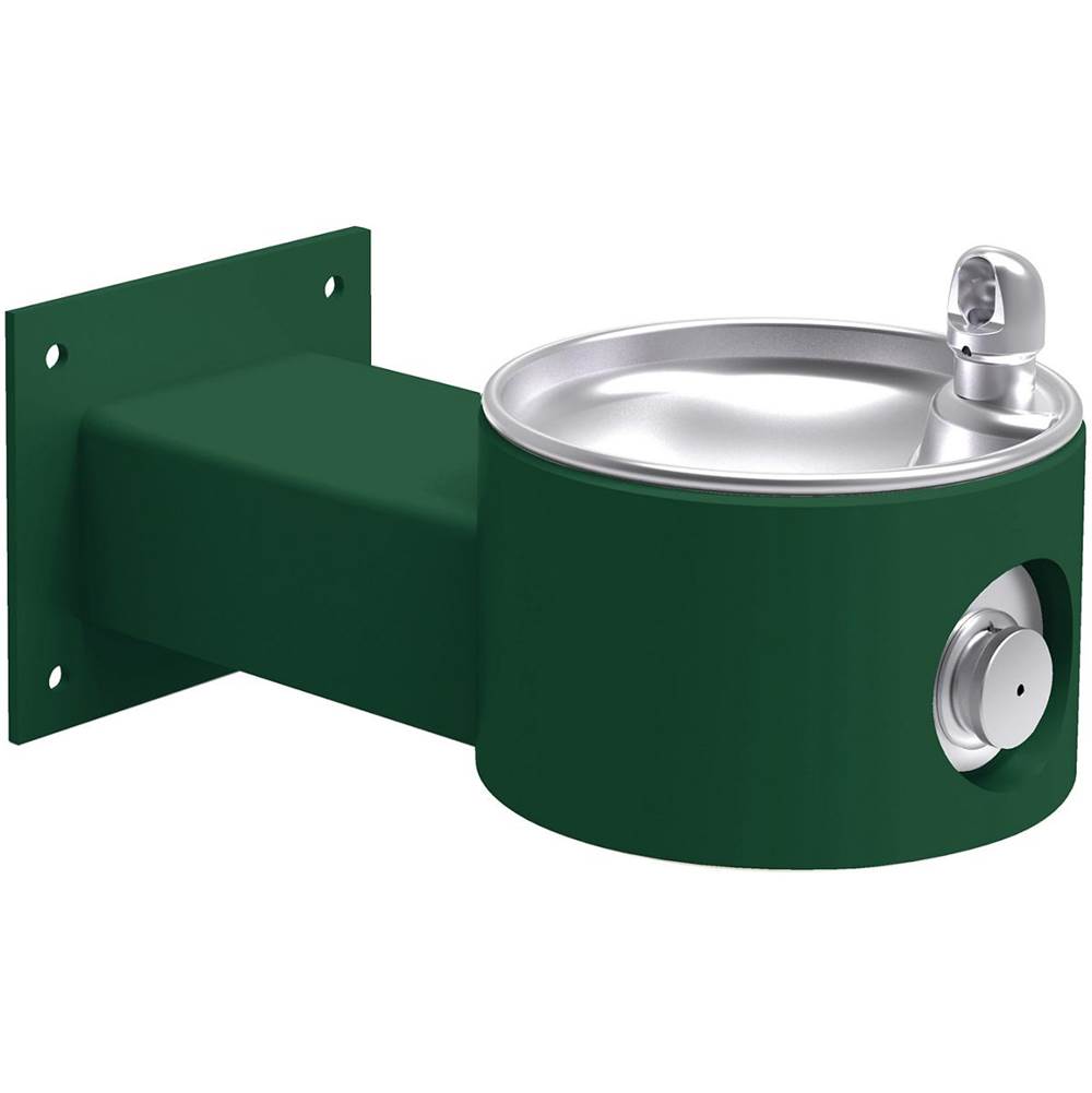 Elkay - Outdoor Fountain Wall Mount, Non-Filtered Non-Refrigerated, Evergreen - Evergreen
