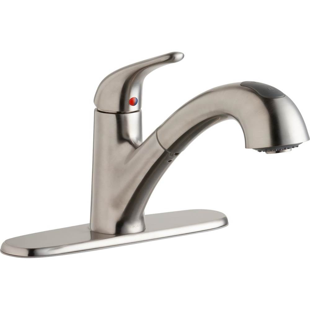 Elkay - SINGLE HANDLE PULL-OUT FCT LS - Lustrous Steel
