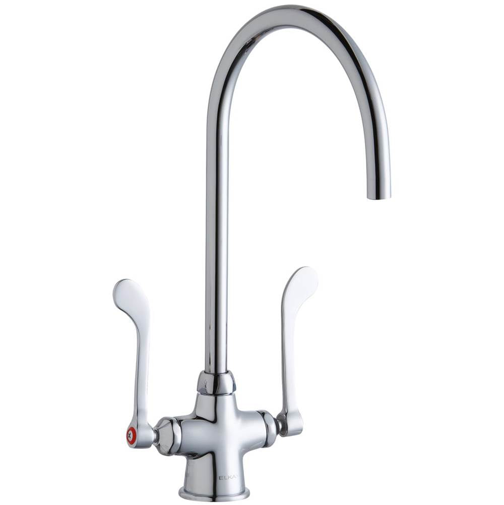 Elkay - DECK MNT 1HOLE, GN 8IN SPT, 1PC WRIST BLD HNDL, 6IN - Chrome