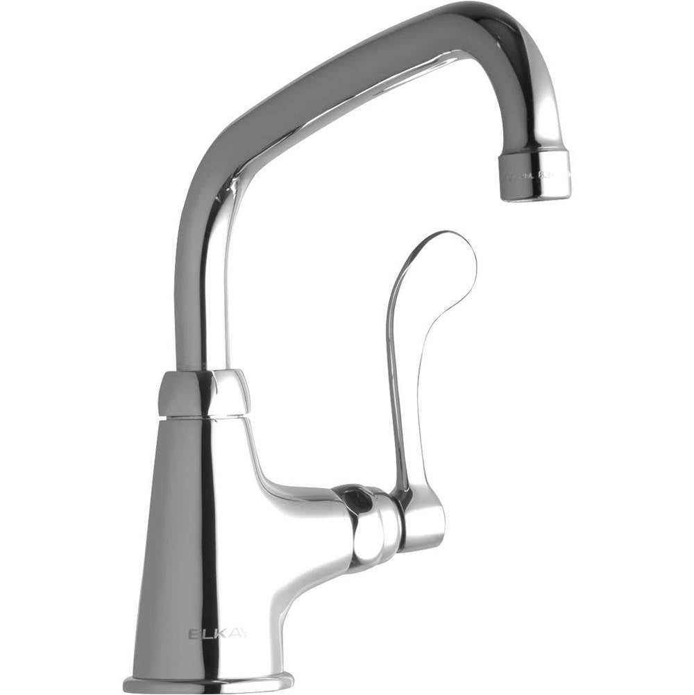 Elkay - DECK MNT 1HOLE, AT 8IN SPT, 1PC WRIST BLD HNDL, 4IN - Chrome