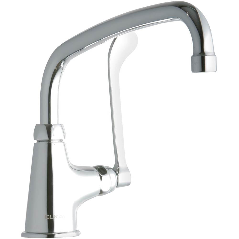 Elkay - DECK MNT 1HOLE, AT 10IN SPT, 1PC WRIST BLD HNDL, 6IN - Chrome