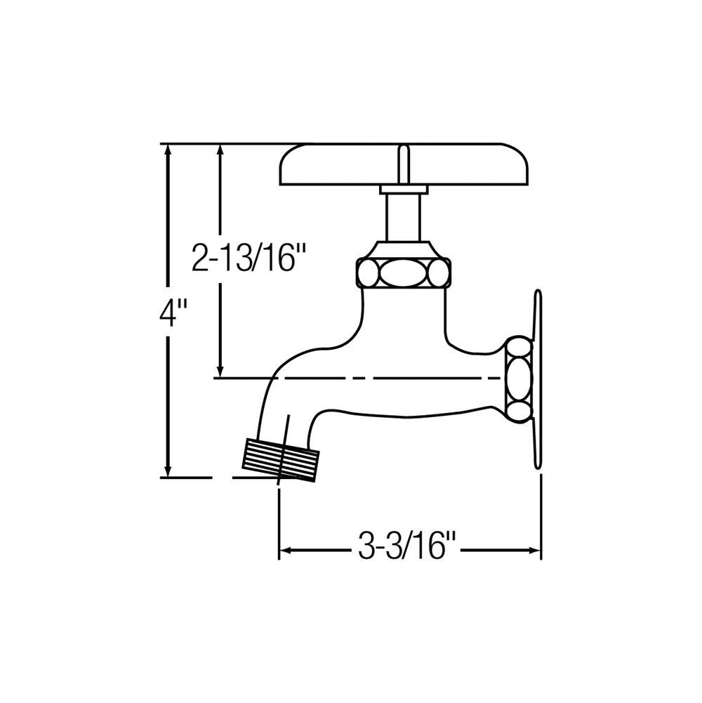 CHROME FCT HOSE END