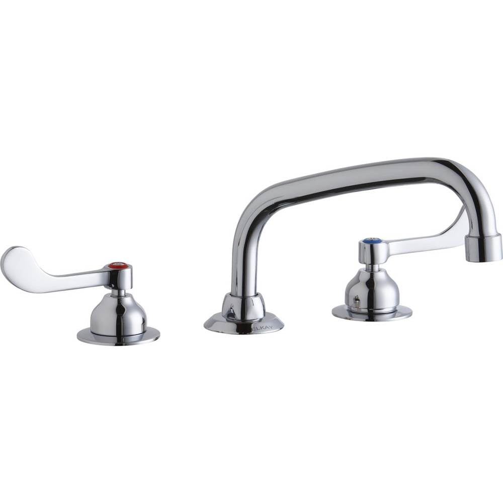 Elkay - DECK MNT WS, AT 8IN SPT, 1PC WRIST BLD HNDL, 4IN - Chrome