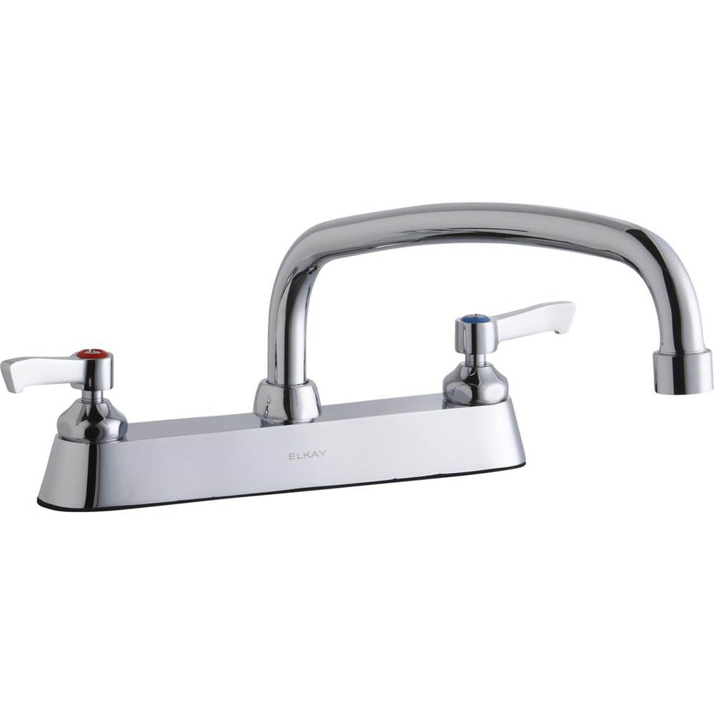 Elkay - DECK MNT CONCEAL WS, AT 12IN SPT, LVR HNDL, 2IN - Chrome