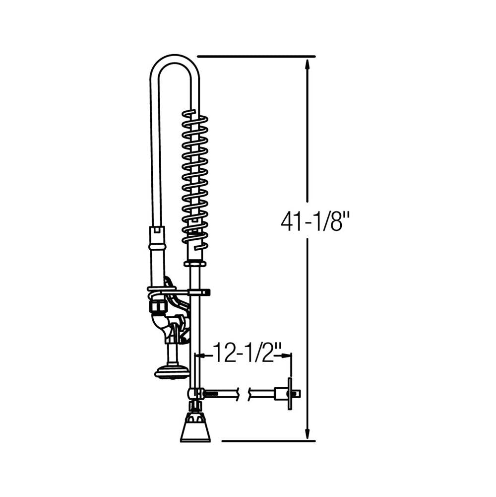 DUAL LVR FAUCET-PRE RINSE-LF