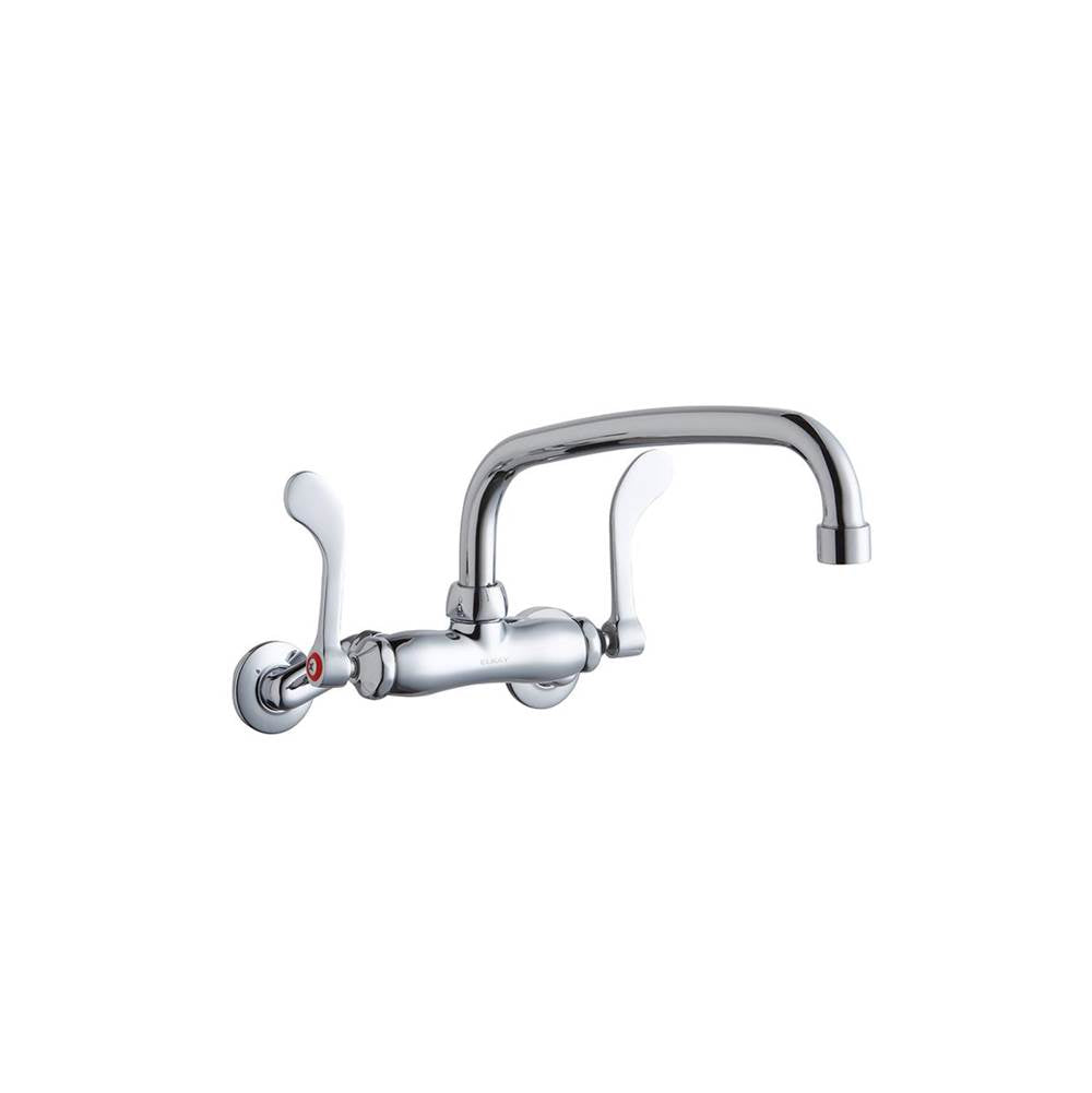 Elkay - WALL MNT 4IN, AT 10IN SPT, 1PC WRIST BLD HNDL, 4IN, 2IN HW - Chrome