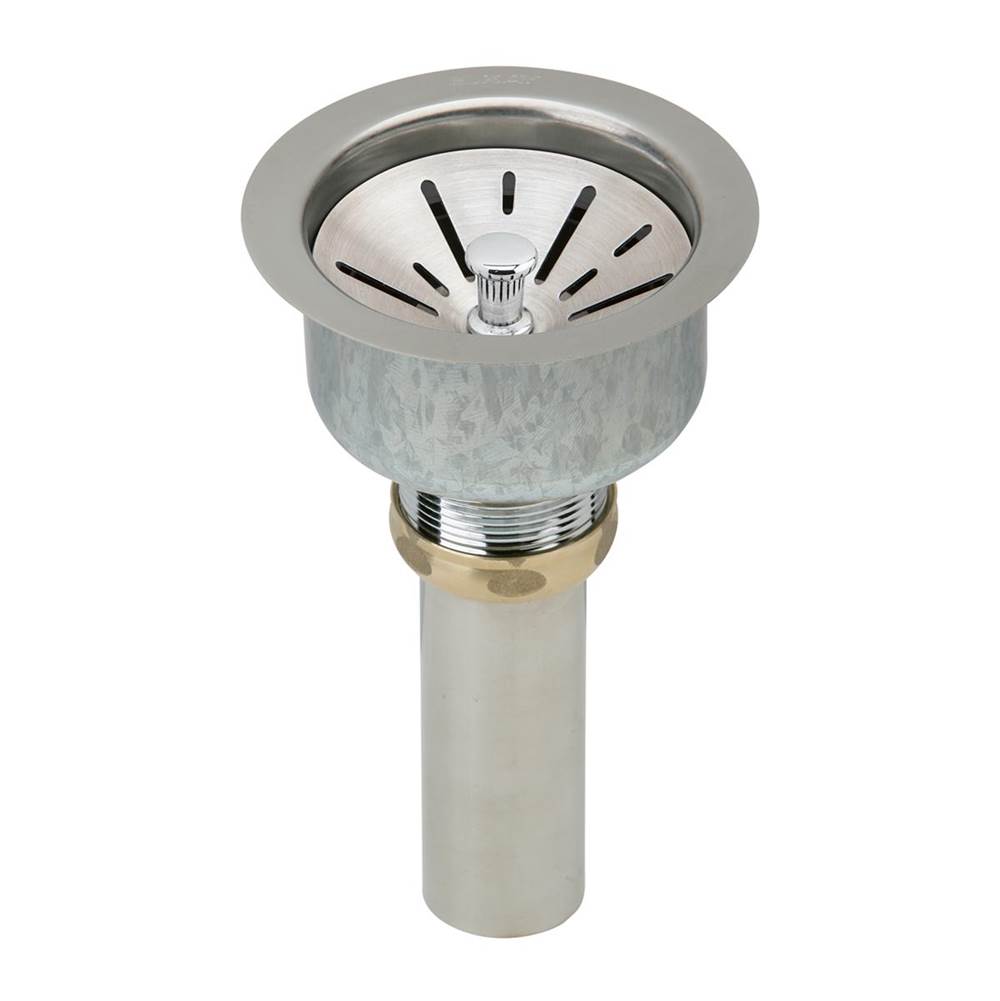 Elkay - Deluxe Drain with Satin Finish 3-1/2'' Type 304 Stainless Steel Body - Satin