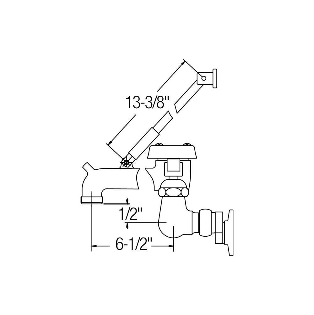 WALL MNT 8 IN, BUCKET HK, ROUGH CP